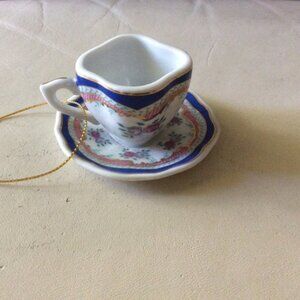 TeaCup and Saucer Ornament